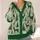Green Deer Christmas Trees Snowflake Holiday Style for Women and Festive Gatherings All-over Print Knitted Cardigan - 4