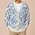 Blue Botanical Florals for Elegant Autumn Layering and Everyday Women's Classic Style All-over Print Knitted Cardigan - 6