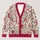 Red Floral Ornament Holiday Layering For Cozy Autumn Gatherings And Winter Weekends All-over Print Knitted Cardigan - 1
