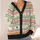 Retro Pastel Stripes And Polka Dots For Colorful Spring Layering, Women’s Casual Style All-over Print Knitted Cardigan - 4