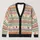 Retro Pastel Stripes And Polka Dots For Colorful Spring Layering, Women’s Casual Style All-over Print Knitted Cardigan - 1