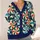 Retro Geometric Pinwheel Motif for Colorful Everyday Layering, Women’s Plus Size Style All-over Print Knitted Cardigan - 4