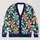 Retro Geometric Pinwheel Motif for Colorful Everyday Layering, Women’s Plus Size Style All-over Print Knitted Cardigan - 1