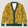 Golden Wildflower Vines for Relaxed Fall Layering, A Thoughtful Gift for Botanical Lovers All-over Print Knitted Cardigan - 1