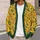 Golden Wildflower Vines for Relaxed Fall Layering, A Thoughtful Gift for Botanical Lovers All-over Print Knitted Cardigan - 5