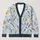Hand-Drawn Songbirds and Feathers for Cozy Everyday Layering and Nature-Loving Women All-over Print Knitted Cardigan - 1