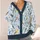 Hand-Drawn Songbirds and Feathers for Cozy Everyday Layering and Nature-Loving Women All-over Print Knitted Cardigan - 4