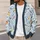 Hand-Drawn Songbirds and Feathers for Cozy Everyday Layering and Nature-Loving Women All-over Print Knitted Cardigan - 5