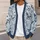Blue Butterfly Wildflower Motifs for Relaxed Spring Layering Women’s Casual Style All-over Print Knitted Cardigan - 5