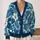 Tropical Hibiscus and Palm Leaves for Resort Travel, Spring Layers, Gift for Women All-over Print Knitted Cardigan - 2