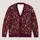 Burgundy Botanical Florals, Romantic Garden Style for Autumn Gatherings and Layering All-over Print Knitted Cardigan - 1