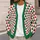 Red Green Triangle Geometry For Festive Layering And Everyday Style For Women At Home All-over Print Knitted Cardigan - 5