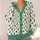 Evergreen Tree Holiday Motif for Christmas Parties and Winter Layering for Casual Women All-over Print Knitted Cardigan - 4