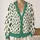 Evergreen Tree Holiday Motif for Christmas Parties and Winter Layering for Casual Women All-over Print Knitted Cardigan - 2