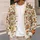 Autumn Pumpkin Cottage Harvest Motifs for Thanksgiving Gatherings and Cozy Layering All-over Print Knitted Cardigan - 5