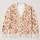 Rust Orange Floral Blooms for Cozy Autumn Layering, Women’s Everyday Fall Wardrobe All-over Print Knitted Cardigan - 1