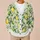Green Citrus Lemon Lime Motifs for Fresh Casual Layering and Garden-Inspired Style All-over Print Knitted Cardigan - 6