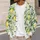 Green Citrus Lemon Lime Motifs for Fresh Casual Layering and Garden-Inspired Style All-over Print Knitted Cardigan - 5