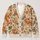 Pumpkin Vine Harvest Motifs for Cozy Autumn Gatherings and Everyday Layering for Women All-over Print Knitted Cardigan - 1