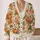 Pumpkin Vine Harvest Motifs for Cozy Autumn Gatherings and Everyday Layering for Women All-over Print Knitted Cardigan - 2