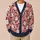 Coral Pink Floral Blossoms and Dark Leaves for Cozy Everyday Layering and Weekend Style All-over Print Knitted Cardigan - 6