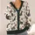 Santa Hat Cat Motifs And Candy Canes For Cozy Christmas Holiday Celebrations For Women All-over Print Knitted Cardigan - 4