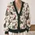 Santa Hat Cat Motifs And Candy Canes For Cozy Christmas Holiday Celebrations For Women All-over Print Knitted Cardigan - 2