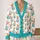 Chihuahua Teacup Hearts for Cozy Tea Lovers, Dog Moms, and Everyday Layering Style All-over Print Knitted Cardigan - 2