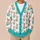 Chihuahua Teacup Hearts for Cozy Tea Lovers, Dog Moms, and Everyday Layering Style All-over Print Knitted Cardigan - 6