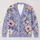 Pastel Lavender Floral Blooms for Spring Layering and Everyday Casual Style for Women All-over Print Knitted Cardigan - 1