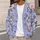 Pastel Lavender Floral Blooms for Spring Layering and Everyday Casual Style for Women All-over Print Knitted Cardigan - 5