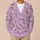 Lavender Rose And Leaf Botanical Motif For Everyday Layering, Feminine Gifts For Women All-over Print Knitted Cardigan - 6