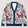 Red Butterflies and Blue Botanical Berries for Cozy Office Layering, Women's Plus Size All-over Print Knitted Cardigan - 1