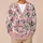 Vintage Roses, Butterflies And Ribbon Bows For Romantic Everyday Layering, Women All-over Print Knitted Cardigan - 6