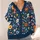 Navy Wildflower Blooms for Cozy Autumn Layering and Everyday Country Style for Her All-over Print Knitted Cardigan - 4