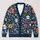 Navy Wildflower Blooms for Cozy Autumn Layering and Everyday Country Style for Her All-over Print Knitted Cardigan - 1