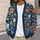 Navy Wildflower Blooms for Cozy Autumn Layering and Everyday Country Style for Her All-over Print Knitted Cardigan - 5