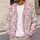 Blush Pink Floral Botanical Blooms for Everyday Elegance and Relaxed Resort Style Women All-over Print Knitted Cardigan - 5