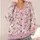 Blush Pink Floral Botanical Blooms for Everyday Elegance and Relaxed Resort Style Women All-over Print Knitted Cardigan - 4