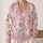 Blush Pink Floral Botanical Blooms for Everyday Elegance and Relaxed Resort Style Women All-over Print Knitted Cardigan - 2