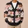 Pink Ghost Pumpkin Halloween Leaves for Cozy Autumn Layering and Party Style Outfits All-over Print Knitted Cardigan - 6