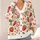 Strawberry Floral Charm for Sweet Spring Layering, Garden Days, and Casual Style Outings All-over Print Knitted Cardigan - 4