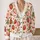 Strawberry Floral Charm for Sweet Spring Layering, Garden Days, and Casual Style Outings All-over Print Knitted Cardigan - 2