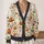 Halloween Ghost Pumpkin Bat Florals For Cozy Autumn Layering Women's Seasonal Style All-over Print Knitted Cardigan - 2