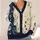 Celestial Moon Phases And Starry Night Sky For Relaxed Autumn Layering For Women All-over Print Knitted Cardigan - 4