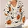 Halloween Pumpkins, Bats And Spiderwebs For Cozy Autumn Layering And Festive Gatherings All-over Print Knitted Cardigan - 4