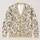 Birds And Violet Blooms For Relaxed Autumn Layering, Botanical Nature Lover Style All-over Print Knitted Cardigan - 1