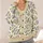 Birds And Violet Blooms For Relaxed Autumn Layering, Botanical Nature Lover Style All-over Print Knitted Cardigan - 4