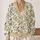 Birds And Violet Blooms For Relaxed Autumn Layering, Botanical Nature Lover Style All-over Print Knitted Cardigan - 2