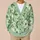 Mint Green White Floral Garden Style For Everyday Layering And Spring Outings For Women All-over Print Knitted Cardigan - 6